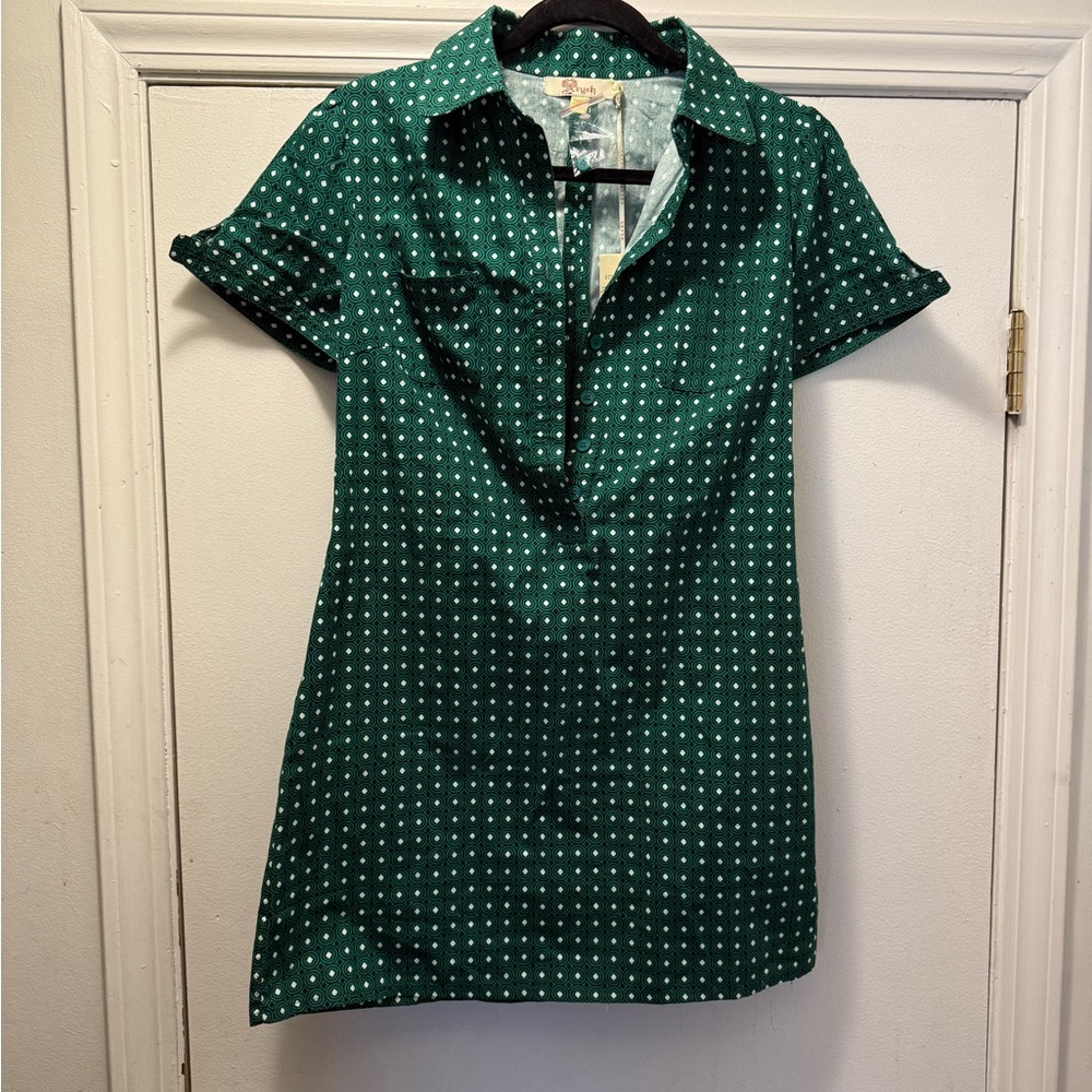 Aryeh Green Polka Dot Dress